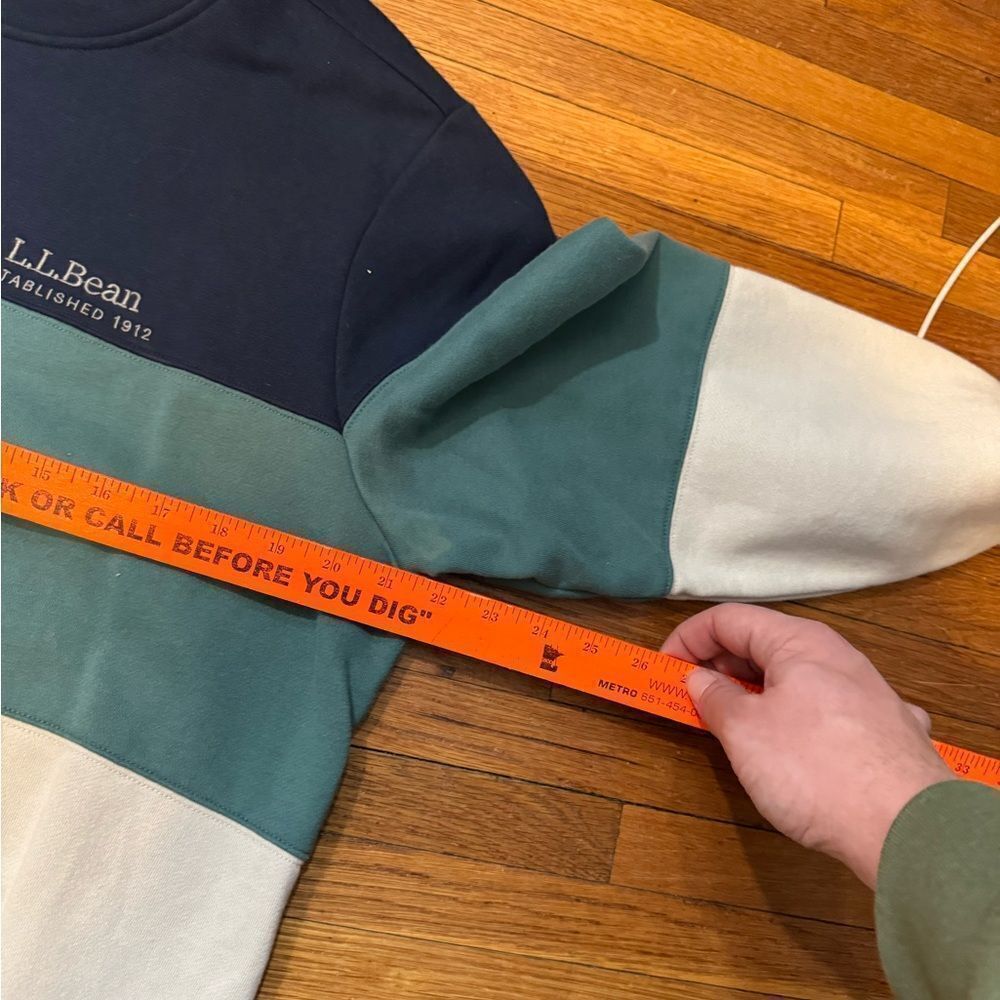 L.L. Bean Colorblock Sweatshirt - Picture 9 of 9